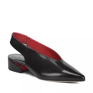 Via Spiga Black Slingback Women's Shoes